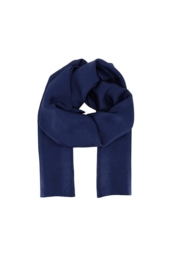 moonbow Etole Mariage Satin Noir - Maxi Foulard Femme Long et Rectangle 200cm x 140cm - Grande Echarpe Fine Chic Souple et Lé