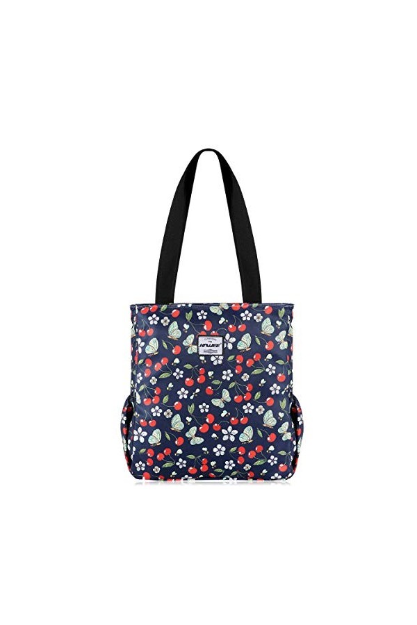 HAWEE Mode Femme Sac à Bandoulière Grande Capacité Sac Dépaule Léger Sac Fourre-Tout avec Zip Loisir Sac à Provisions Imperm