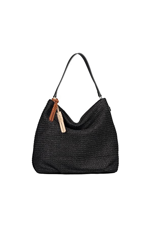 Tom Tailor Yva, Sac bandoulière Femme, Noir mélangé