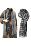 Femme Cachemire Écharpe, Pashmina Châles Plaid Écharpe Longues Grande Écharpes Réversible Écharpes Châle Doux à Franges Chaud
