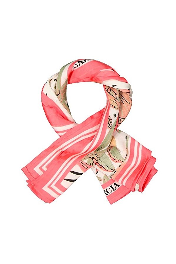 Garcia Accessoires : Écharpe Tendance, Rouge chiné, Taille Unique Femme