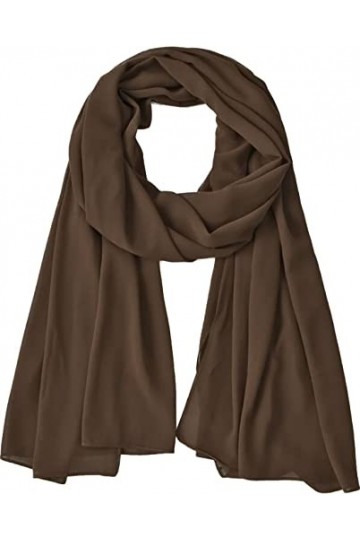 OgLuxe Écharpe en mousseline de soie pour femme – Écharpe en mousseline de soie respirante douce et soyeuse | Cache-tête et c