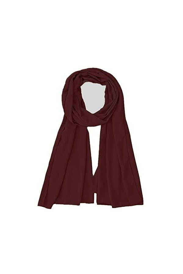 OgLuxe Écharpe en mousseline de soie pour femme – Écharpe en mousseline de soie respirante douce et soyeuse | Cache-tête et c