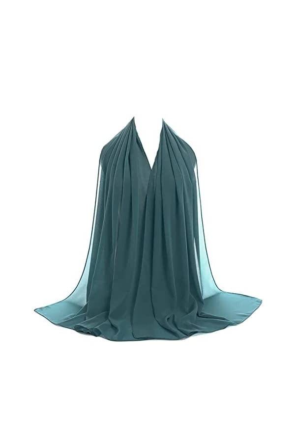 OgLuxe Écharpe en mousseline de soie pour femme – Écharpe en mousseline de soie respirante douce et soyeuse | Cache-tête et c