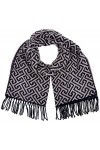 VERO MODA Vmfonda Scarf GA Noos Écharpe, Noir/Gris, Taille Unique Femme