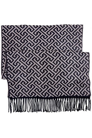 VERO MODA Vmfonda Scarf GA Noos Écharpe, Noir/Gris, Taille Unique Femme