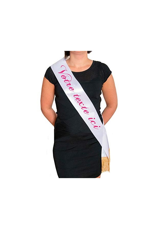 FlockAvenue Echarpe de Miss personnalisée, personnalisable | FABRIQUÉ en France