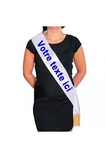 FlockAvenue Echarpe de Miss personnalisée, personnalisable | FABRIQUÉ en France