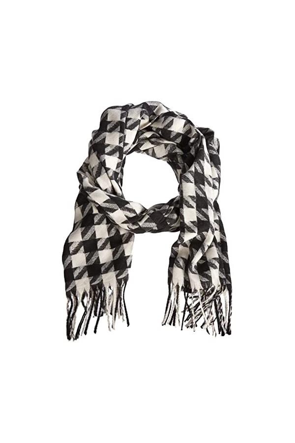PIECES Pcninna Long Scarf BC Écharpe, Noir, Taille Unique Femme