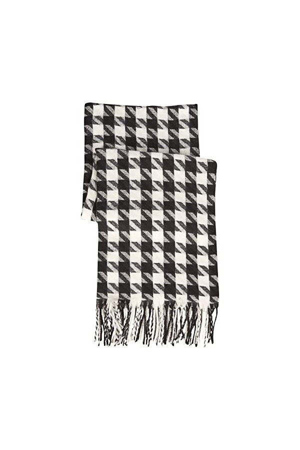 PIECES Pcninna Long Scarf BC Écharpe, Noir, Taille Unique Femme