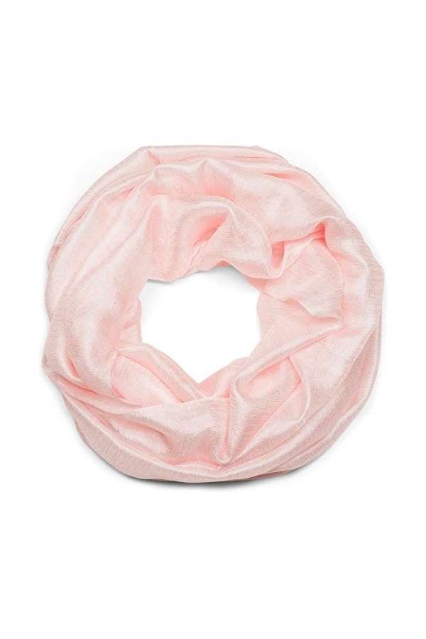 styleBREAKER écharpe loop légère et douce, unicolore, châle, tissu, unisexe 01017063, couleur:Rose-