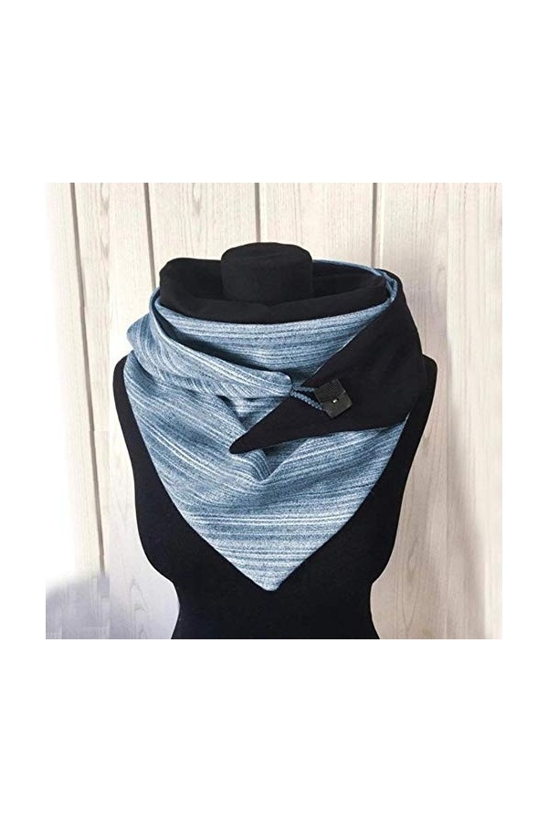 SJYM Mode Femmes Soild Dot Impression Bouton Doux Wrap Casual Chaud Écharpes Châles Écharpe Femmes Écharpe, V, Taille Unique