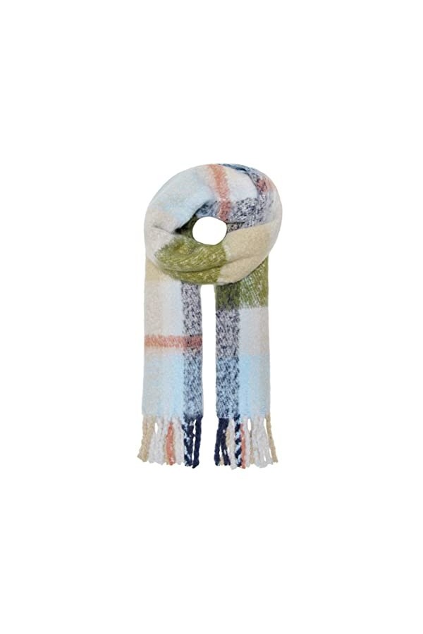 ONLY femme écharpe à carreaux, taupe, taille unique