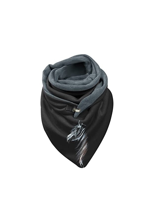 éCharpe Chale Avec Attache Cachemire Chale Hiver Foulard Femme Marque Impression Motif Chaud Echarpe Foulard Châle Chic Echar