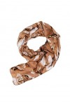 QUEEN HELENA Écharpe Hiver Foulard Long pour Femme SC22-2 Marron, Taille unique