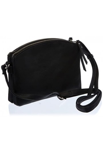 Tom Tailor Acc Roma, Sac bandoulière Femme, Noir Schwarz , 25x17x7.5 Centimeters W x H x L 
