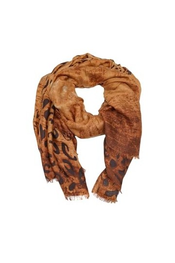 QUEEN HELENA Écharpe Chaude dHiver pour Femme SC22-15 marron, Taille unique