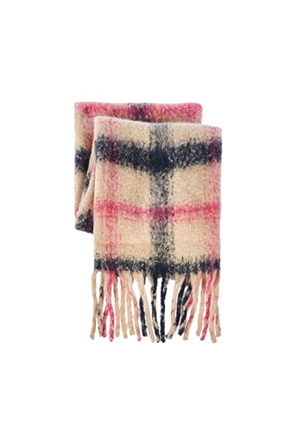 PIECES Pcarielle Long Scarf BC Écharpe, White Pepper, Taille Unique Femme