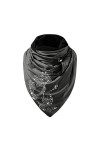 éCharpe Triangle Femme TêTe De Mort en Polaire Foulard Automne Hiver Wrap Scarf Couleur Unie Chaude Châle Écharpe Chic Triang