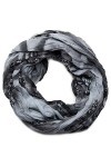 styleBREAKER Snood écharpe tubulaire avec motif coquillage maritime, effet froissé, foulard, tissu, femme 01018023, couleur:N