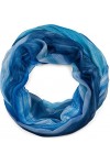 styleBREAKER Foulard loop pour femmes avec motif à rayures multicolores, léger foulard dété multicolore 01016218, couleur:Bl