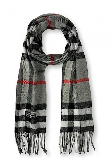 KARMA.DIEM Écharpe à carreaux – Doux – Écharpe à carreaux pour homme et femme – Parfait pour lautomne et lhiver 35 x 180 cm