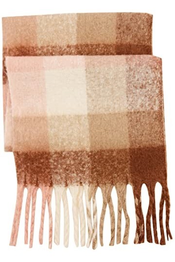 VERO MODA VMIVY League Scarf GA Noos Echarpe, Aztec/Détails : W. Silver Mink, Birch et Mysty Rose, Taille Unique Femme