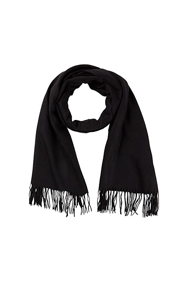 PIECES PCKIAL New Long Scarf Noos BC Écharpe, Noir, Taille Unique Femme