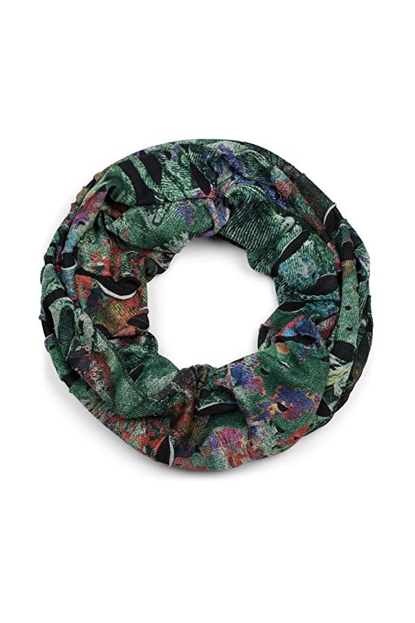 styleBREAKER écharpe snood, effet splatter, avec des tâches et des signes dans un look vintage destroyed, unisexe 01016119, c