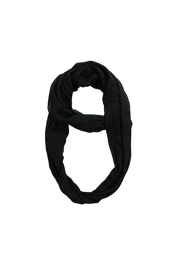 Ulla Popken Loop, angenehm weich, Rundschal Echarpe, Noir, Taille Unique Femme