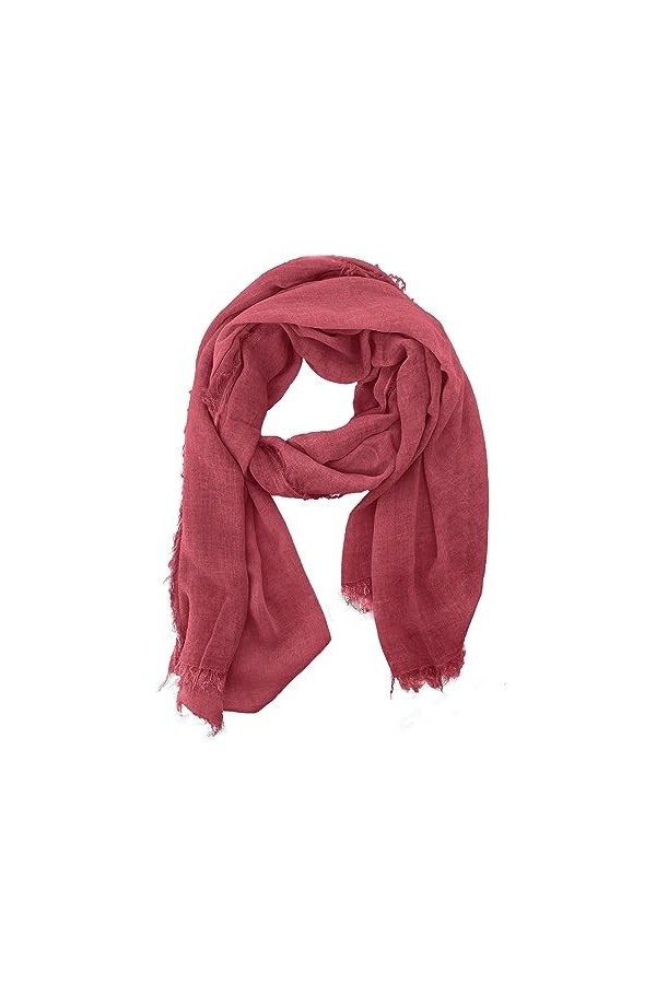 JOPHY & CO. Écharpe élégante, pour homme et femme, légère et douce, étole rectangulaire en fibre de bambou, de couleur unie o