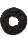 styleBREAKER snood rond en maille, vintage, écharpe, tissu, unisexe 01017045, couleur:Noir chiné