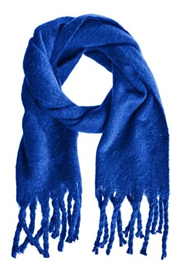 VERO MODA VMIVY League Scarf GA Noos Écharpe, Bleu Sodalite, Taille Unique Femme
