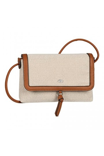 Tom Tailor Luna Été, Sac bandoulière sans Fermeture éclair Femme, Beige mélangé