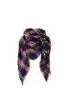 XDKS Écharpe dhiver douce et chaude à carreaux tartan pour femme - Châle à pompons - Tendance - Pour lhiver - Grande couver
