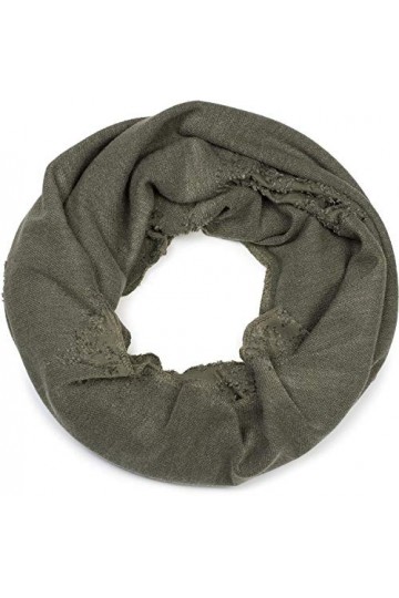 styleBREAKER Écharpe tube unisexe avec texture structurée et élimée, style vintage et effet usé, snood, foulard 01016191, cou