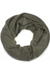 styleBREAKER Écharpe tube unisexe avec texture structurée et élimée, style vintage et effet usé, snood, foulard 01016191, cou