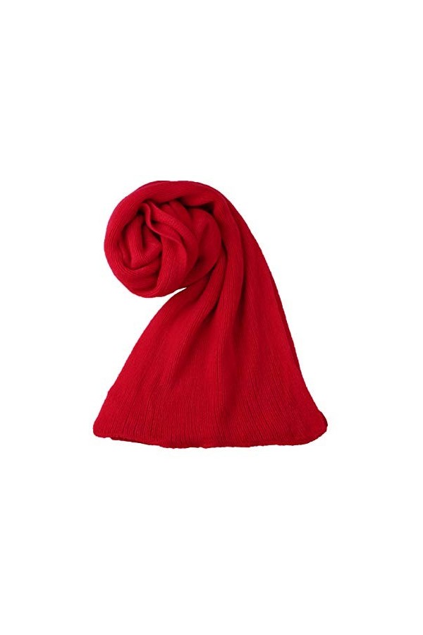 sourcing map Écharpe dhiver pour femme chaude tricotée longue forme rectangulaire élégante Violet foncé Taille unique