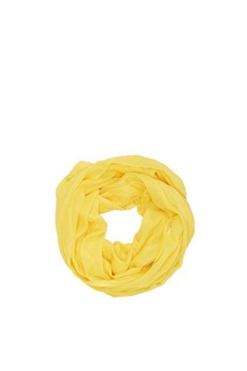 s.Oliver 38.899.91.5812 Snood Echarpe, Jaune Jaune 1201 , Unique Taille du Fabricant: 1 Femme