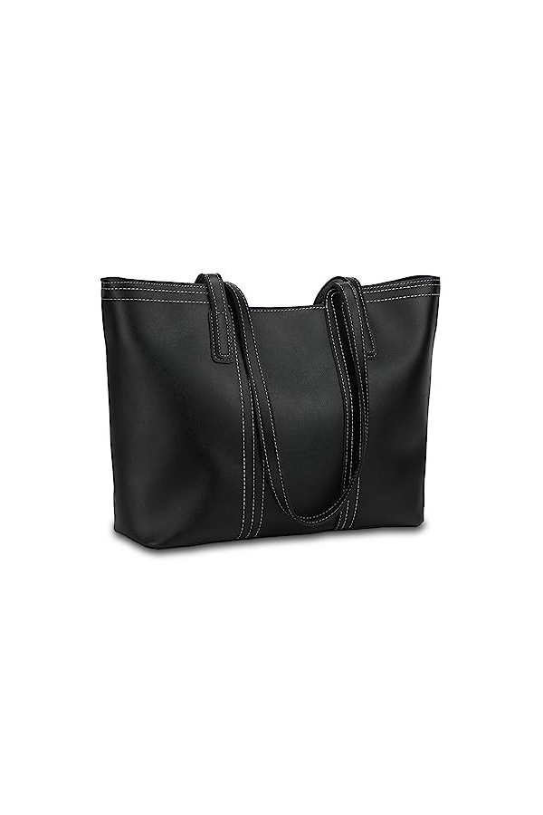 UBAYMAX Sac Cabas en Cuir Femme, Grande Sac à Main Femme pour 15.6 Pouces Ordinateur, Sac a Main de Cours avec Bandoulieres E