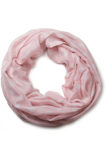 styleBREAKER dots écharpe tube de boucle de modèle, couleur:rose