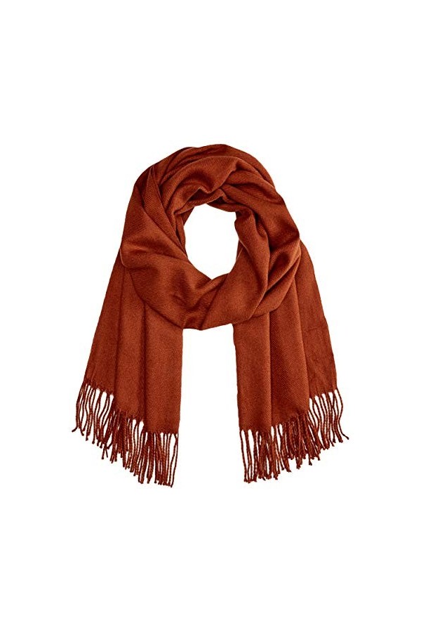 SPARKZ COPENHAGEN Gazella Scarf Echarpe, châtaigne, Taille Unique Femme