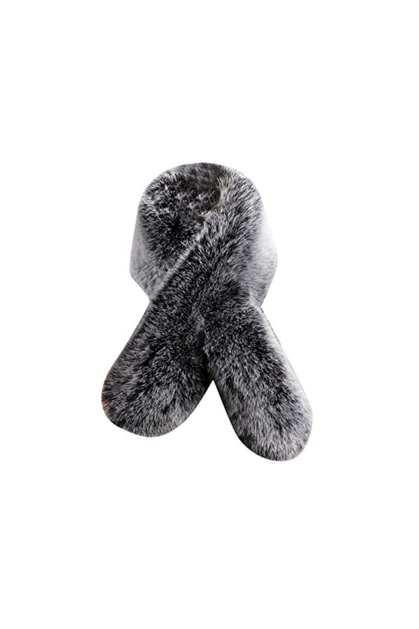 Foulard dété léger chaud automne hiver imitation renard col raton laveur chien écharpe peluche épaisse écharpe épaule cape é