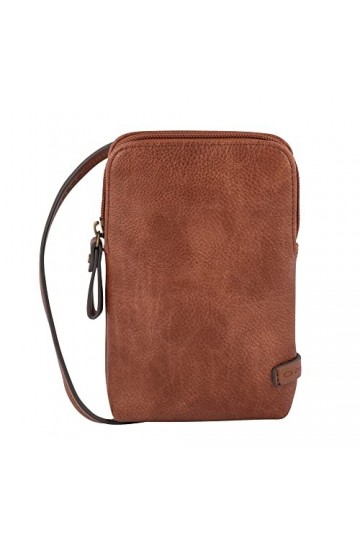 Tom Tailor Rubiana, Poche pour Femme, Cognac, 11 x 2 x 18