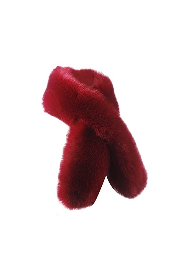 Foulard dété léger chaud automne hiver imitation renard col raton laveur chien écharpe peluche épaisse écharpe épaule cape é