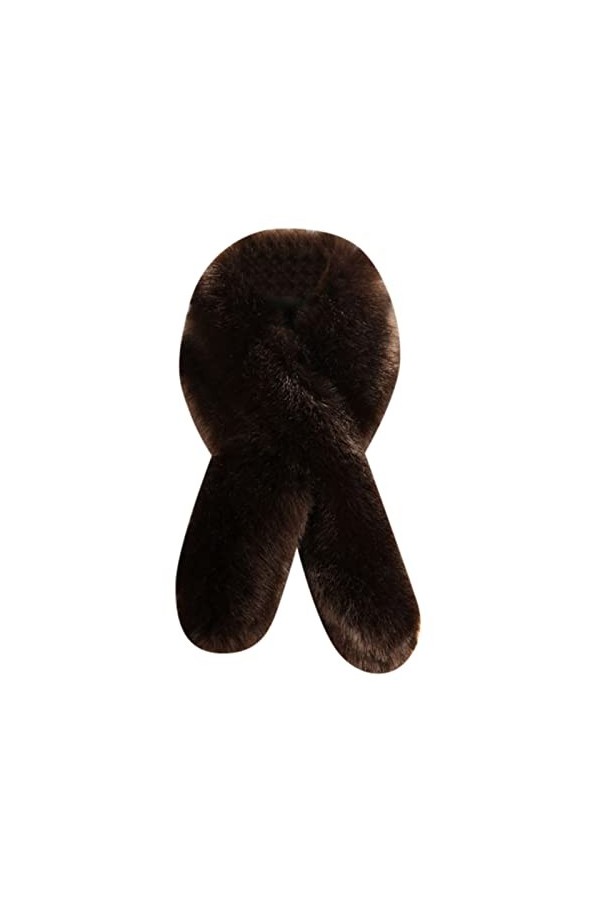 Foulard dété léger chaud automne hiver imitation renard col raton laveur chien écharpe peluche épaisse écharpe épaule cape é