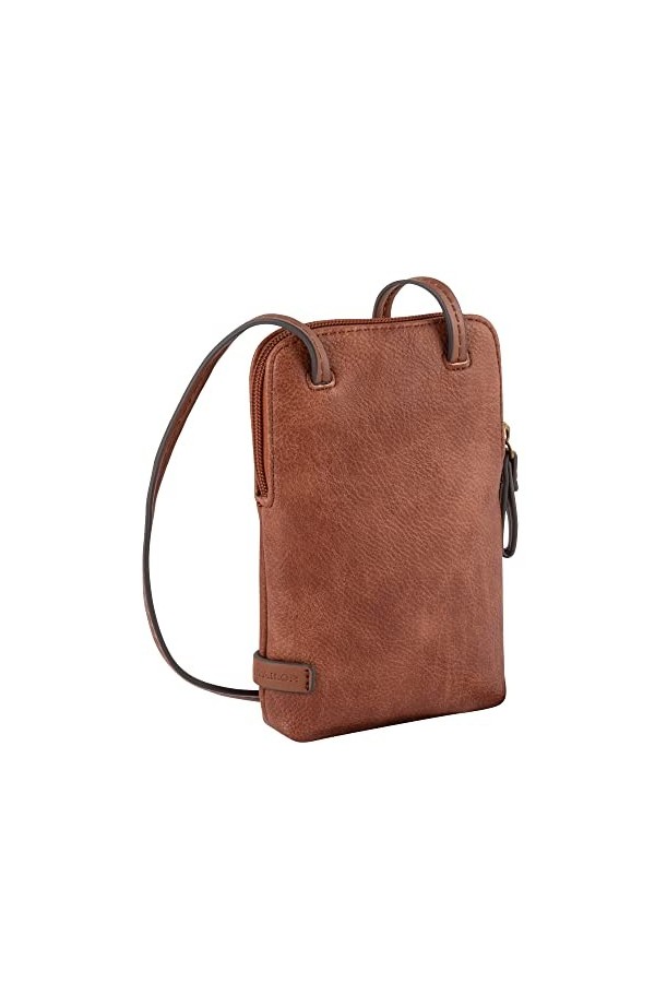 Tom Tailor Rubiana, Poche pour Femme, Cognac, 11 x 2 x 18