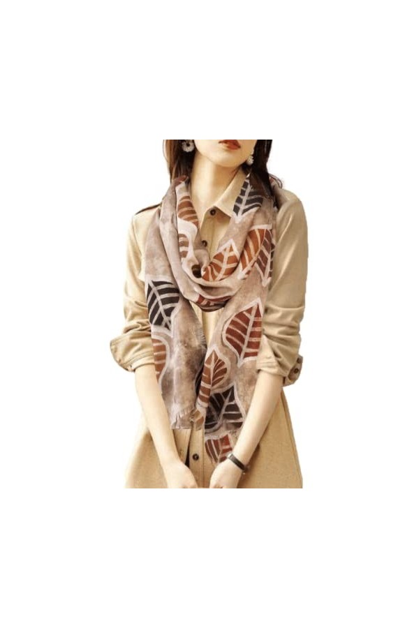 Écharpe Femme, Chale Wrap Poncho Ruana Cape Cardigan Hommes Design multicolore léger rétro élégant pour cadeau 180 cm x 90 cm