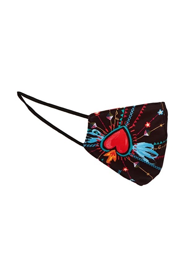 Desigual Mask_Kids_INMYHEART Voile, Red, Taille Unique aux Femmes