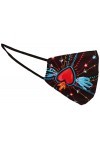 Desigual Mask_Kids_INMYHEART Voile, Red, Taille Unique aux Femmes